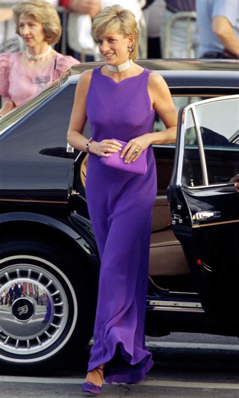 what dresses of princess diana were made by versace|diana purple versace suit.